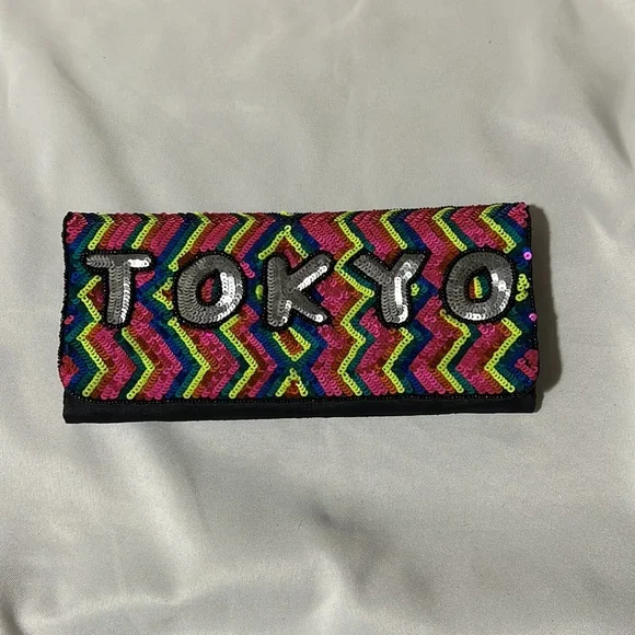 From St Xavier Tokyo Sequin Convertible Clutch, Multi - Picture 3 of 10